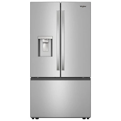Whirlpool 36" 29.58 Cu. Ft. French Door Refrigerator with Water & Ice Dispenser (WRFF3536SZ) - Stainless Steel