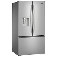 Réfrigérateur 2 portes 29,58 pi³ 36 po avec distributeur glaçons/eau de Whirlpool (WRFF3536SZ) - Inox