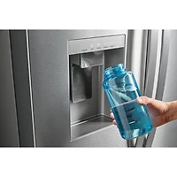 Réfrigérateur 2 portes 29,58 pi³ 36 po avec distributeur glaçons/eau de Whirlpool (WRFF3536SZ) - Inox