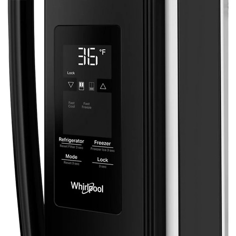 Whirlpool 36" 30.52 Cu. Ft. French Door Refrigerator (WRFF3136SB) - Black