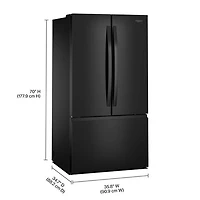 Whirlpool 36" 30.52 Cu. Ft. French Door Refrigerator (WRFF3136SB) - Black