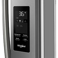 Réfrigérateur à deux portes 30,52 pi³ 36 po avec distributeur d'eau de Whirlpool (WRFF3336SZ) - Inox