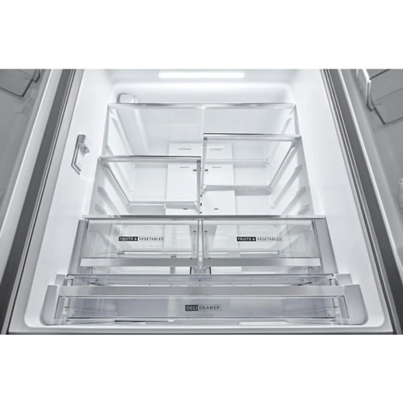 Réfrigérateur à deux portes 30,52 pi³ 36 po avec distributeur d'eau de Whirlpool (WRFF3336SZ) - Inox