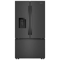 Réfrigérateur à deux portes 29,58 pi³ 36 po avec distributeur d'eau et de glaçons de Whirlpool (WRFF3536SV) - Acier inoxydable noir