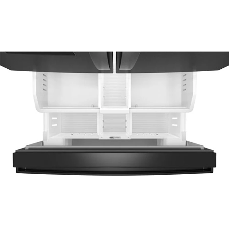 Réfrigérateur à deux portes 29,58 pi³ 36 po avec distributeur d'eau et de glaçons de Whirlpool (WRFF3536SV) - Acier inoxydable noir