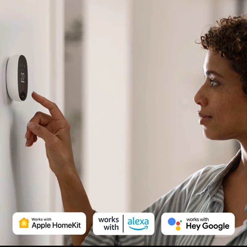 ecobee Smart Thermostat Essential Wi-Fi Smart Thermostat - White