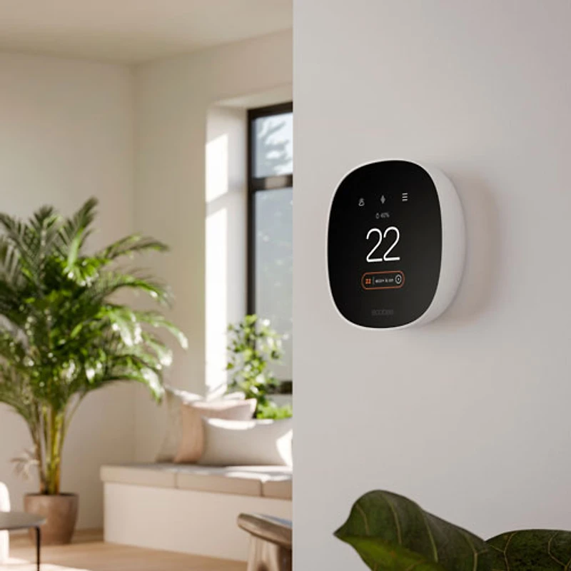 ecobee Smart Thermostat Essential Wi-Fi Smart Thermostat - White