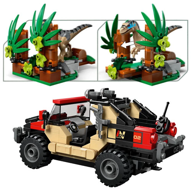 LEGO Jurassic World : L'évasion hors route du Raptor - 285 pièces (76972)