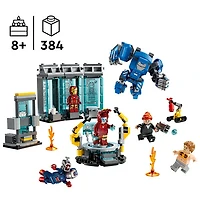 LEGO Marvel : Le laboratoire d'Iron Man : la salle des armures - 384 pièces (76315)