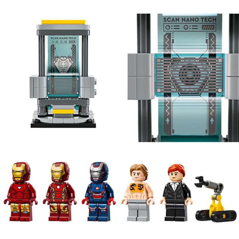 LEGO Marvel : Le laboratoire d'Iron Man : la salle des armures - 384 pièces (76315)