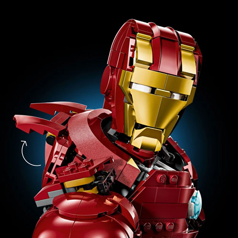 Ensemble de construction LEGO Super Hero : Le buste d'Iron Man MK 4 - 436 Pièces (76327)
