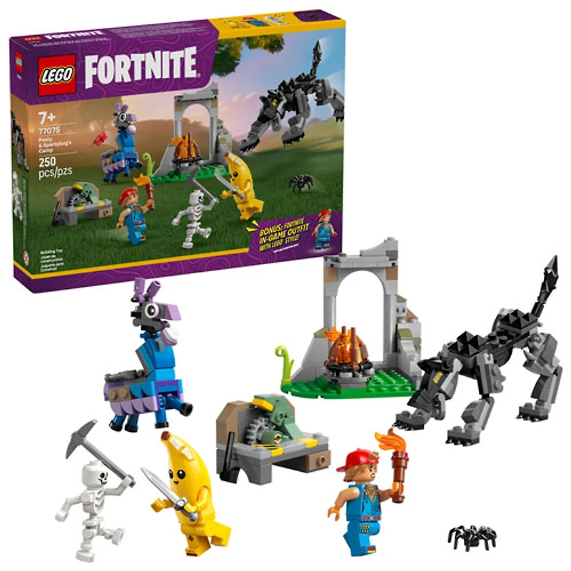 LEGO Fortnite: Le camp de Peely et Sparkplug - 250 pièces (77075)