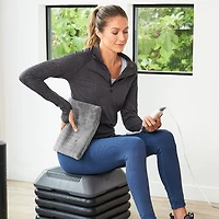 PureRelief Deluxe Plush Heating Pad - Grey