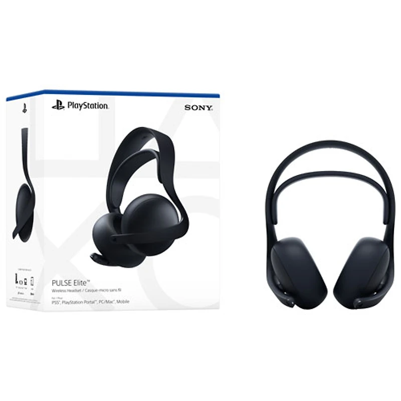Casque de jeu sans fil PULSE Elite de PlayStation pour PlayStation 5 - Noir minuit