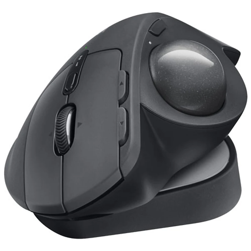 Logitech MX Ergo S Plus Advanced Ergonomic 2048 DPI Wireless Trackball Mouse - Graphite