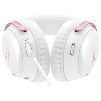 Casque de jeu avec fil Cloud III de HyperX - Blanc/Rose