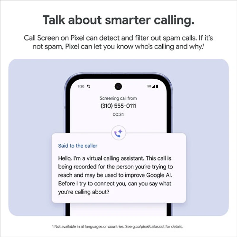 Pixel 9a de 128 Go de Google - Rose pivoine - Déverrouillé