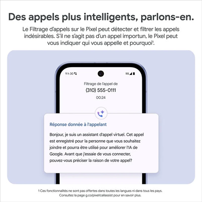 Pixel 9a de 128 Go de Google - Rose pivoine - Déverrouillé