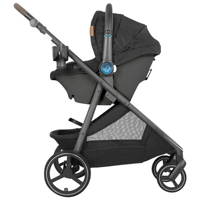 Evenflo Shyft Intuiti+ Travel System with Revolve180 LiteMax NXT SensorySoothe Infant Car Seat - Black