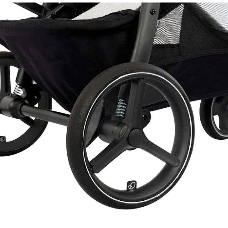Evenflo Shyft Intuiti+ Travel System with Revolve180 LiteMax NXT SensorySoothe Infant Car Seat - Black