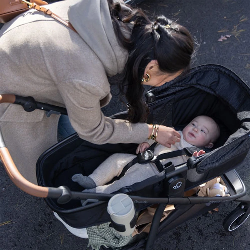 Evenflo Shyft Intuiti Travel System with Revolve180 LiteMax NXT Infant Car Seat - Black