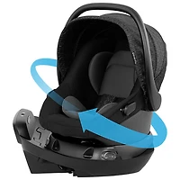 Système de voyage Shyft Intuiti d'Evenflo avec siège d'auto pour bébé Revolve180 LiteMax NXT - Noir