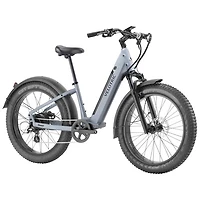 Velotric Nomad 1 Plus Step-Through Electric Bike (750W Motor / Up to 89km Range / 32km/h Top Speed) - Indigo Grey