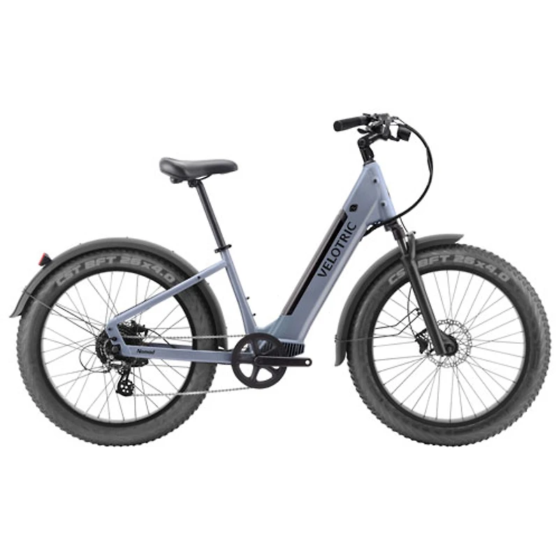 Velotric Nomad 1 Plus Step-Through Electric Bike (750W Motor / Up to 89km Range / 32km/h Top Speed) - Indigo Grey