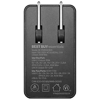 Best Buy Essentials 65W USB-C/USB-A Wall Charger Kit (BE-PW65ACB25-C) - Only at Best Buy