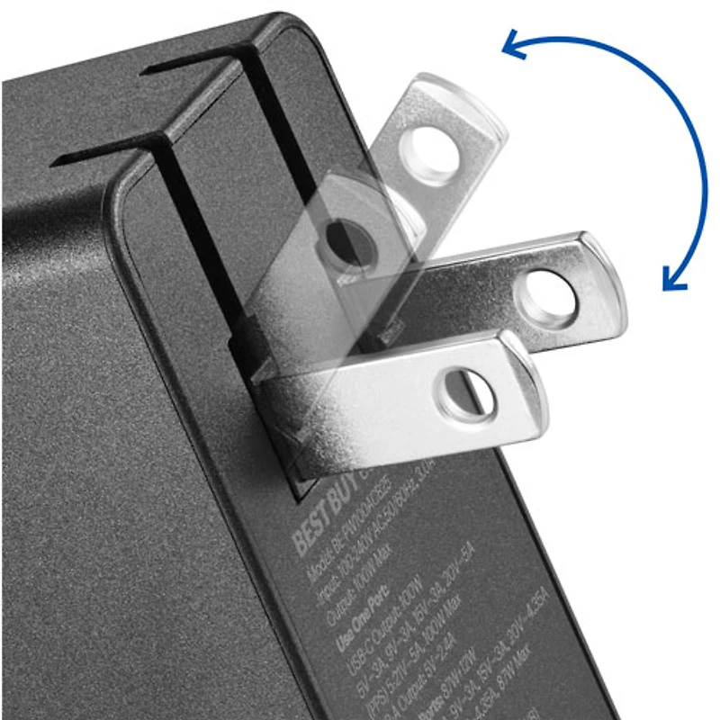 Best Buy Essentials 100W USB-C/USB-A Wall Charger Kit (BE-PW100ACB25-C) - Only at Best Buy