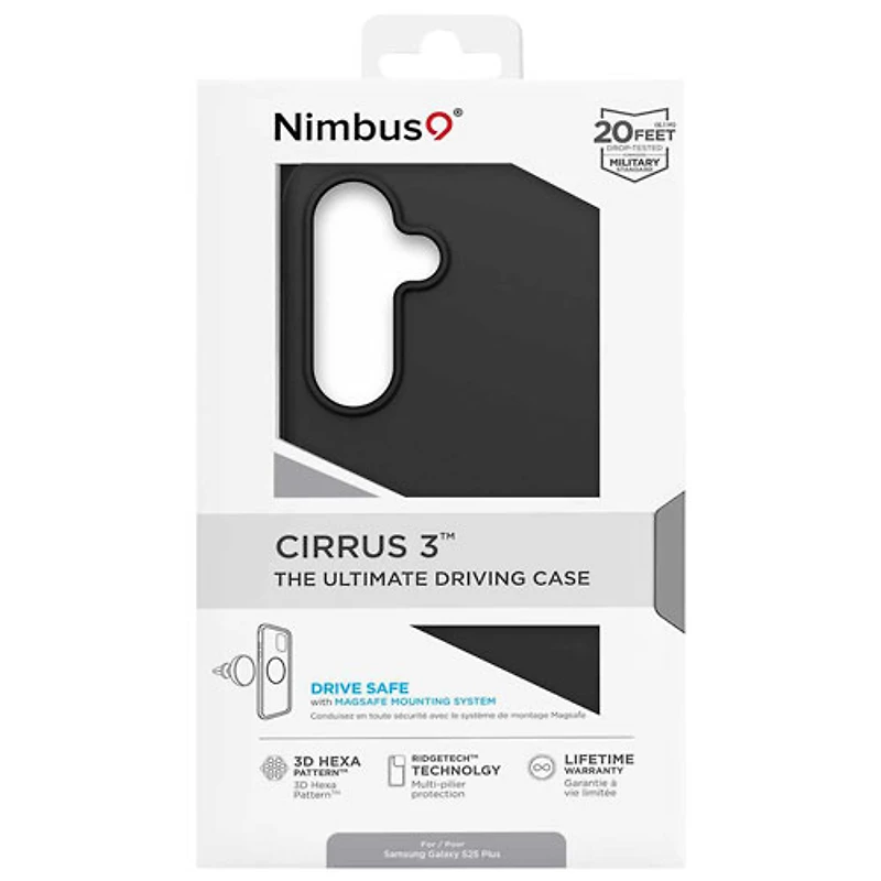 Étui rigide ajusté Cirrus 3 de Nimbus9 pour Galaxy S25+ (Plus) - Noir