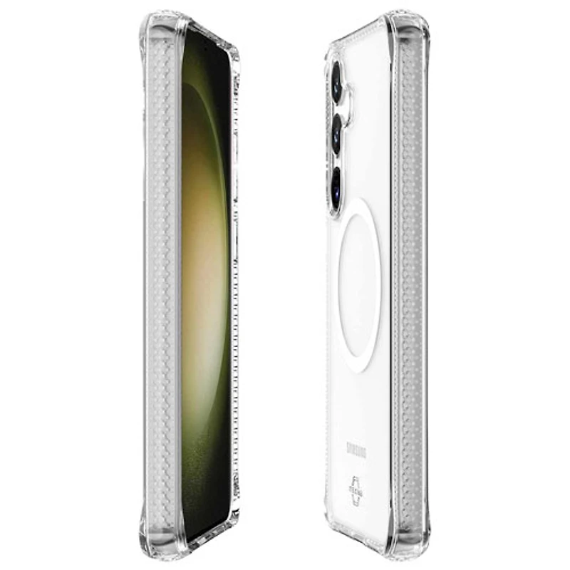 Itskins Hybrid_R Fitted Hard Shell Case for Galaxy S25 - Transparent