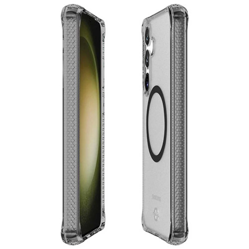 Itskins Hybrid_R / Vapor Fitted Hard Shell Case for Galaxy S25+ (Plus) - Smoke