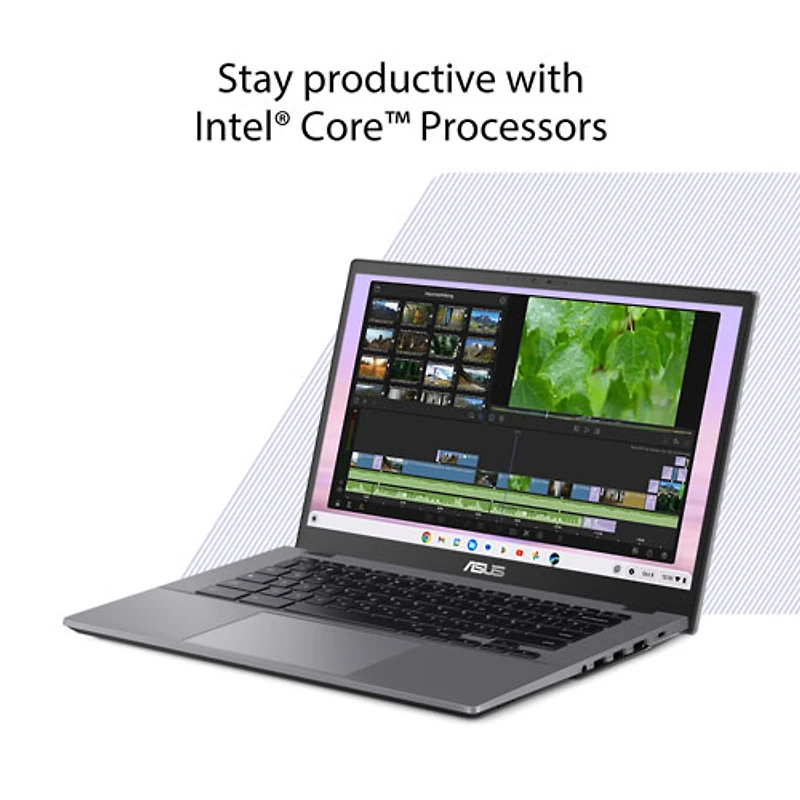 Chromebook Plus à écran tactile de 14 po CX34 d'ASUS avec 12 mois de forfait Google AI Pro - (Core i5-1334U d'Intel/RAM 16 Go/SSD 512 Go)