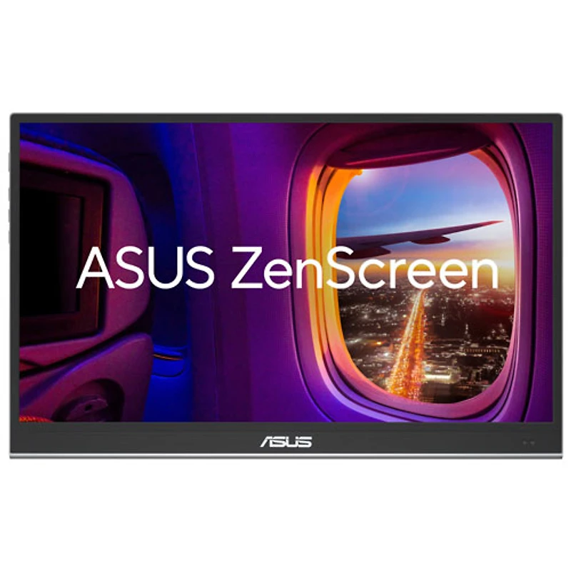 Moniteur DEL DELO HD intégrale 60 Hz 15,6 po avec temps de réponse gris à gris de 1 ms ZenScreen d'ASUS (MQ16AHE)