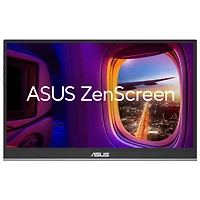 Moniteur DEL DELO HD intégrale 60 Hz 15,6 po avec temps de réponse gris à gris de 1 ms ZenScreen d'ASUS (MQ16AHE)