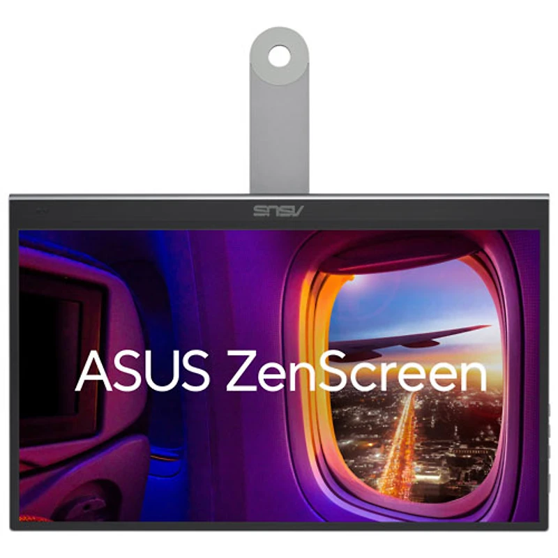 Moniteur DEL DELO HD intégrale 60 Hz 15,6 po avec temps de réponse gris à gris de 1 ms ZenScreen d'ASUS (MQ16AHE)