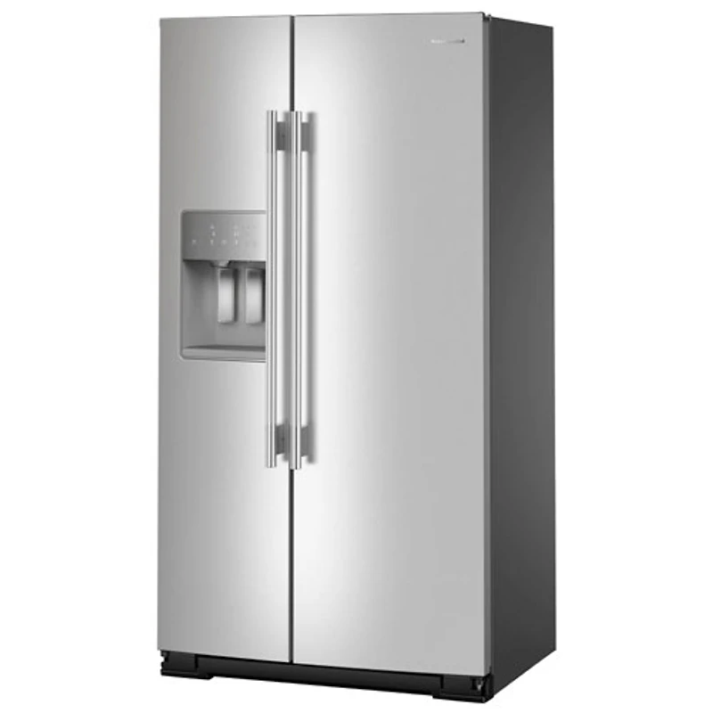 KitchenAid 36" 20.6 Cu. Ft. Side-By-Side Refrigerator w/ Water & Ice Dispenser (KRSC536RPS) - Fingerprint Resistant SS