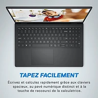 Portable à écran tactile de 15,6 po Inspiron 15 de Dell (Ryzen 7 7730U d'AMD/RAM 16 Go/SSD 512 Go/Windows 11)