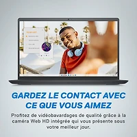 Portable à écran tactile de 15,6 po Inspiron 15 de Dell (Ryzen 7 7730U d'AMD/RAM 16 Go/SSD 512 Go/Windows 11)