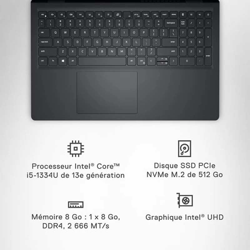 Dell Inspiron 15 15.6" Touchscreen Laptop (Intel Core i5 1334U/8GB RAM/512GB SSD/Windows 11)