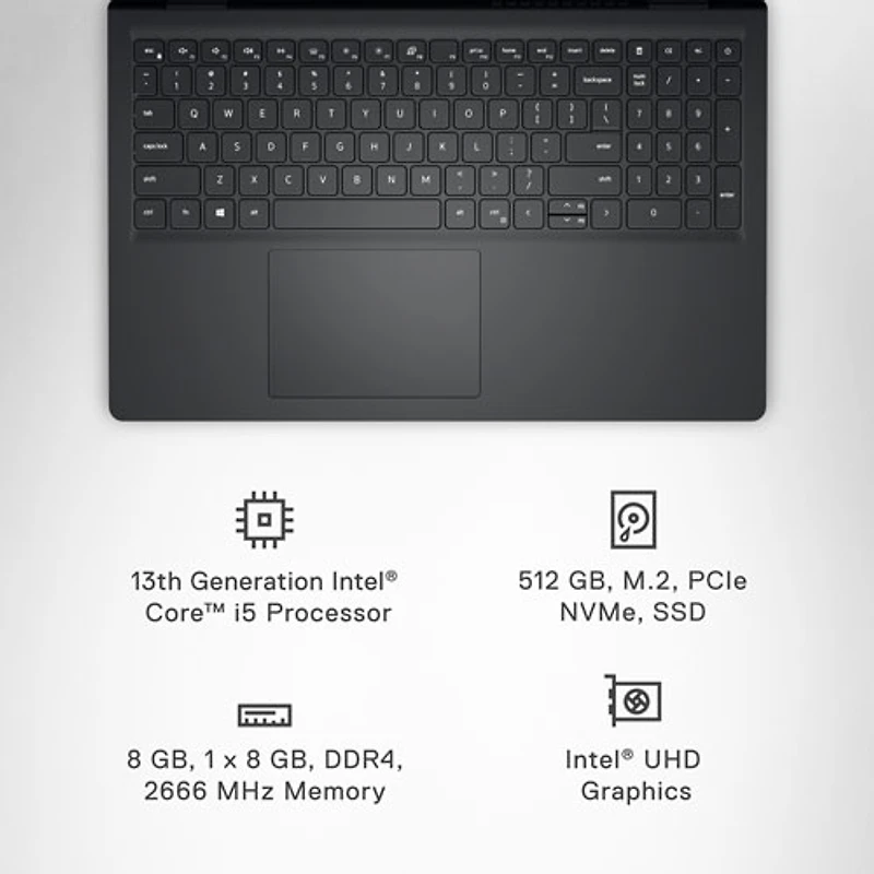 Dell Inspiron 15 15.6" Touchscreen Laptop (Intel Core i5 1334U/8GB RAM/512GB SSD/Windows 11)