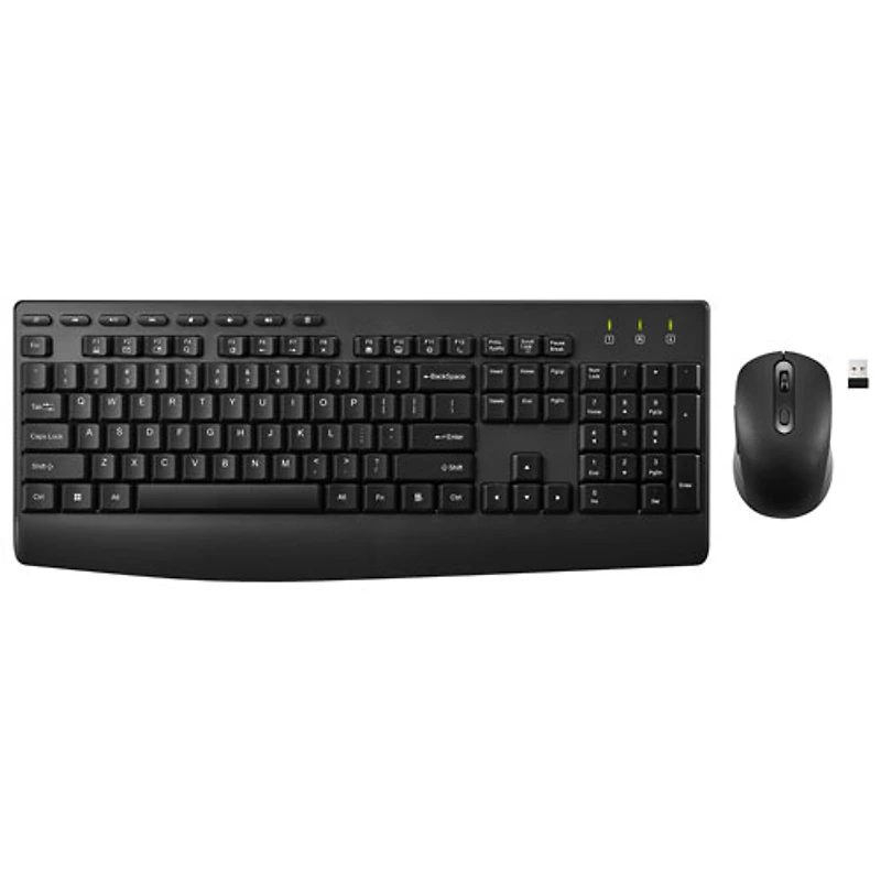 Best Buy Essentials Wireless 2.4G Ergonomic Keyboard & Mouse Combo - English