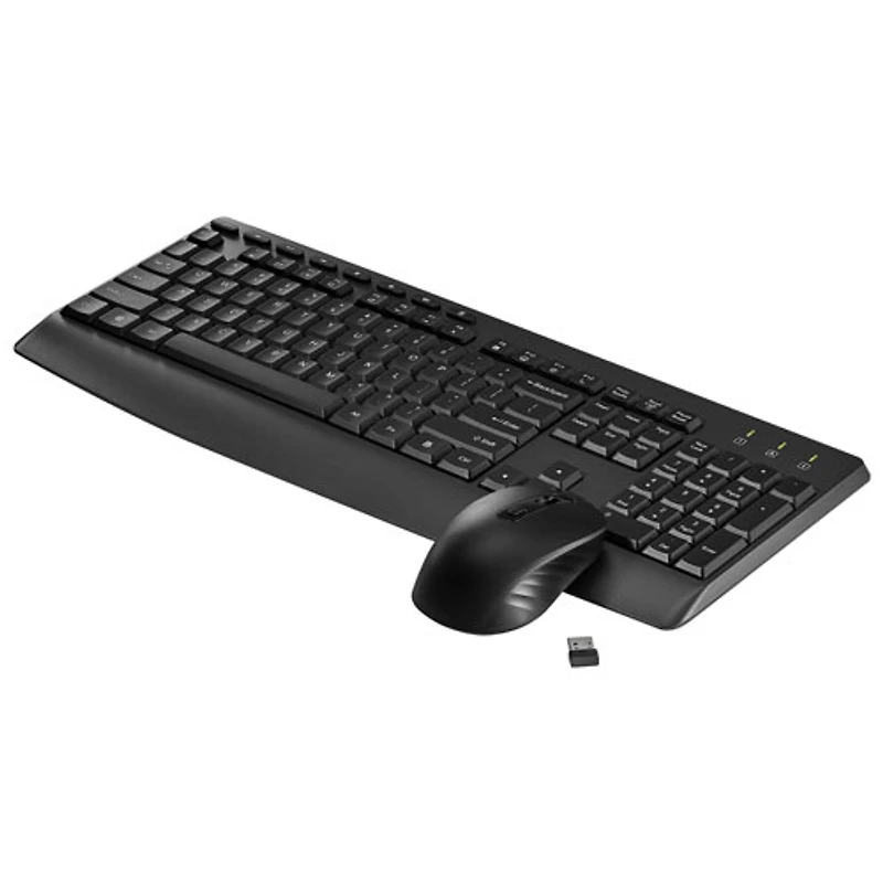 Best Buy Essentials Wireless 2.4G Ergonomic Keyboard & Mouse Combo - English
