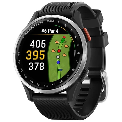 Montre de golf intelligente AMOLED 45 mm Approach S44 de Garmin - Noir