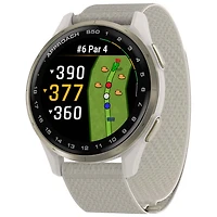 Montre de golf intelligente GPS AMOLED de 45 mm Approach S50 de Garmin - Ivoire