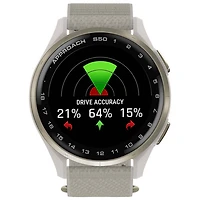 Montre de golf intelligente GPS AMOLED de 45 mm Approach S50 de Garmin - Ivoire