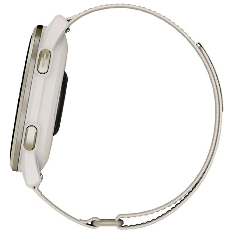 Montre de golf intelligente GPS AMOLED de 45 mm Approach S50 de Garmin - Ivoire