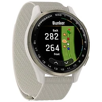 Montre de golf intelligente GPS AMOLED de 45 mm Approach S50 de Garmin - Ivoire