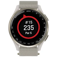 Montre de golf intelligente GPS AMOLED de 45 mm Approach S50 de Garmin - Ivoire